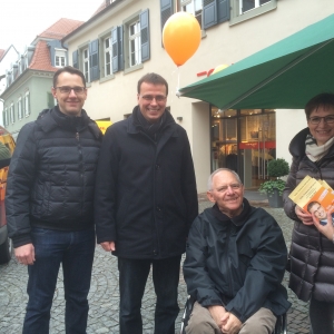 Wahlstand in Offenburg